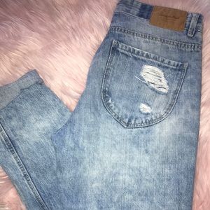 Zara distressed jeans!